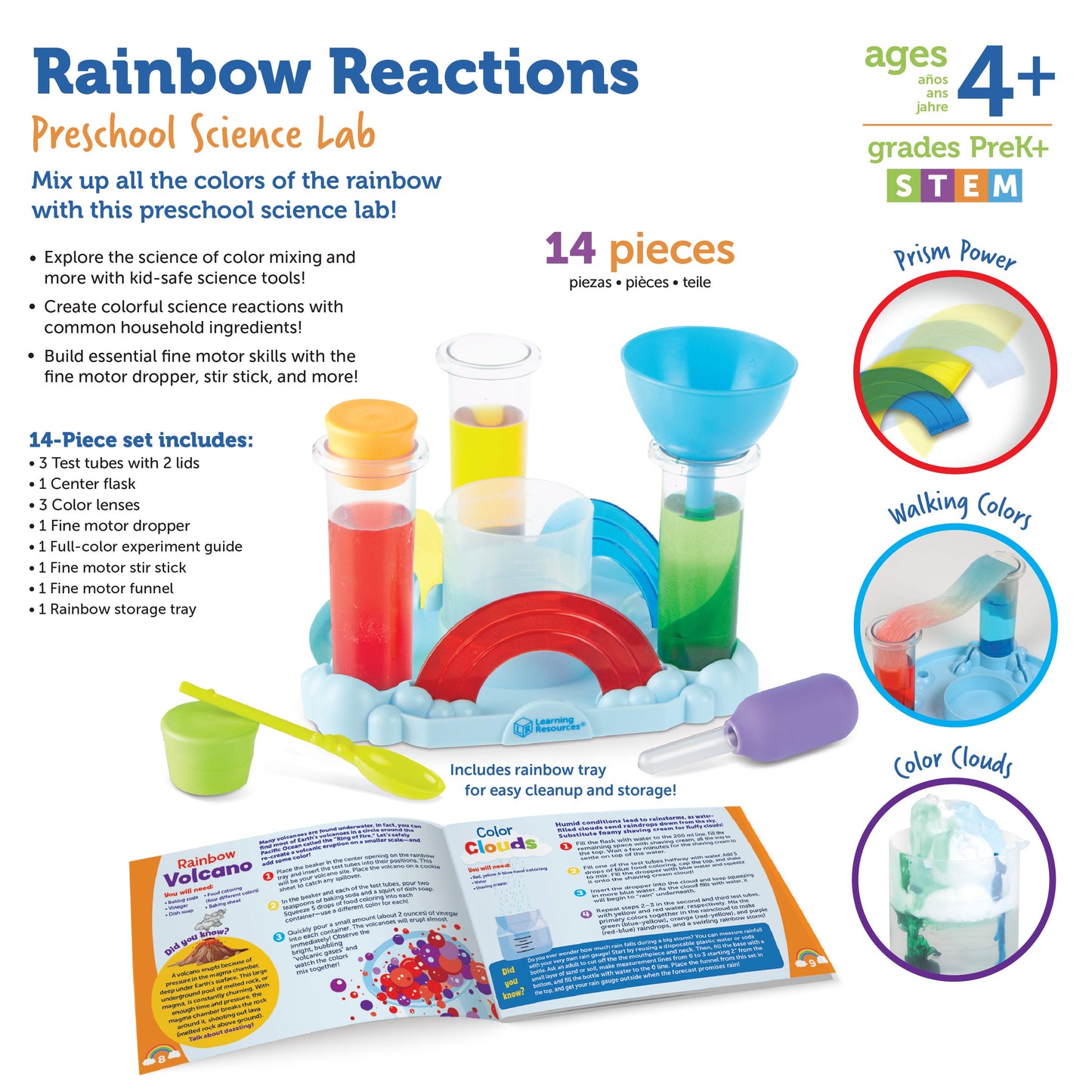 Rainbow Reactions Preschool Science Lab