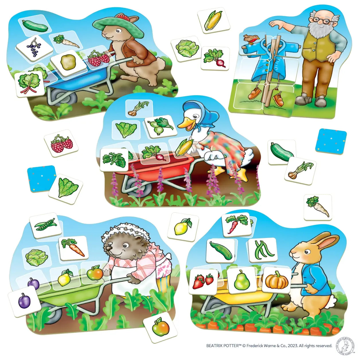 Peter Rabbit™ Veg Patch Lotto Game 彼得兔™蔬果園配對記憶遊戲