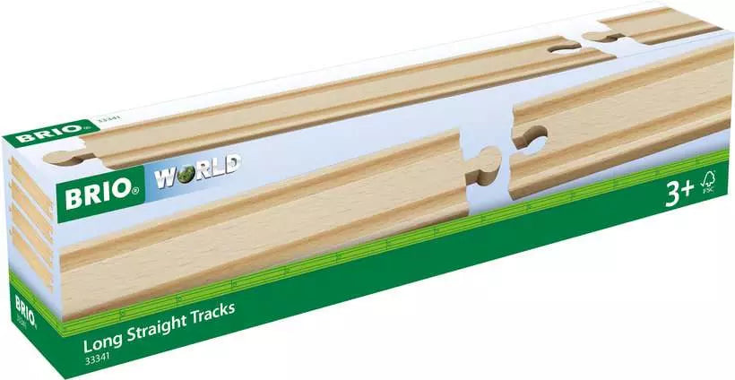 World Train Tracks - Long Straight Tracks (4 pieces)