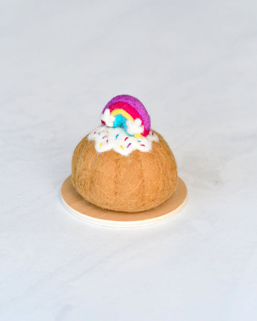 Felt Rainbow Bundt Cake with Icing
