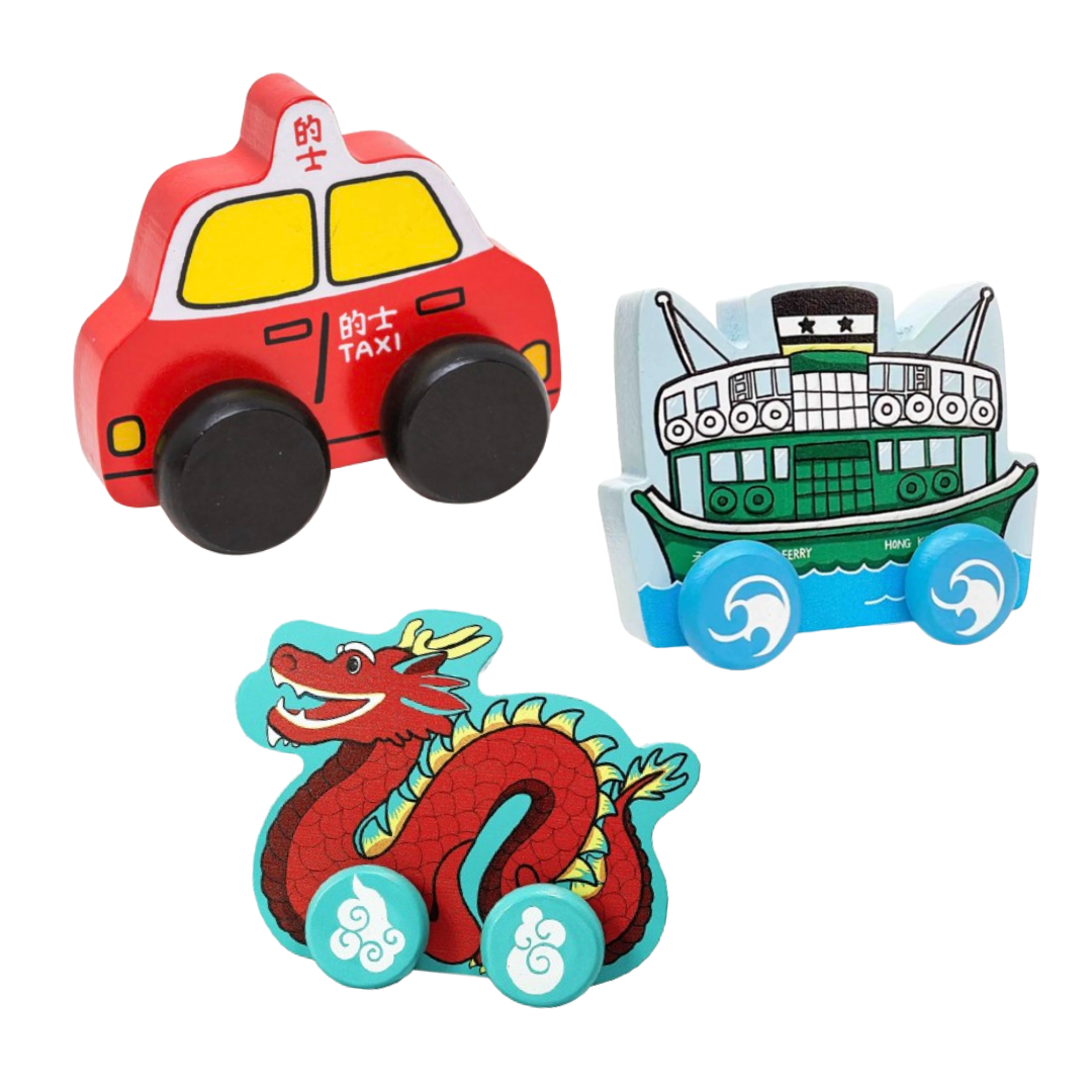 HONG KONG WOODEN PUSH-ALONG TOYS
