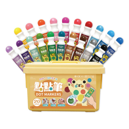 Non-toxic dot pen - standard 20-color set