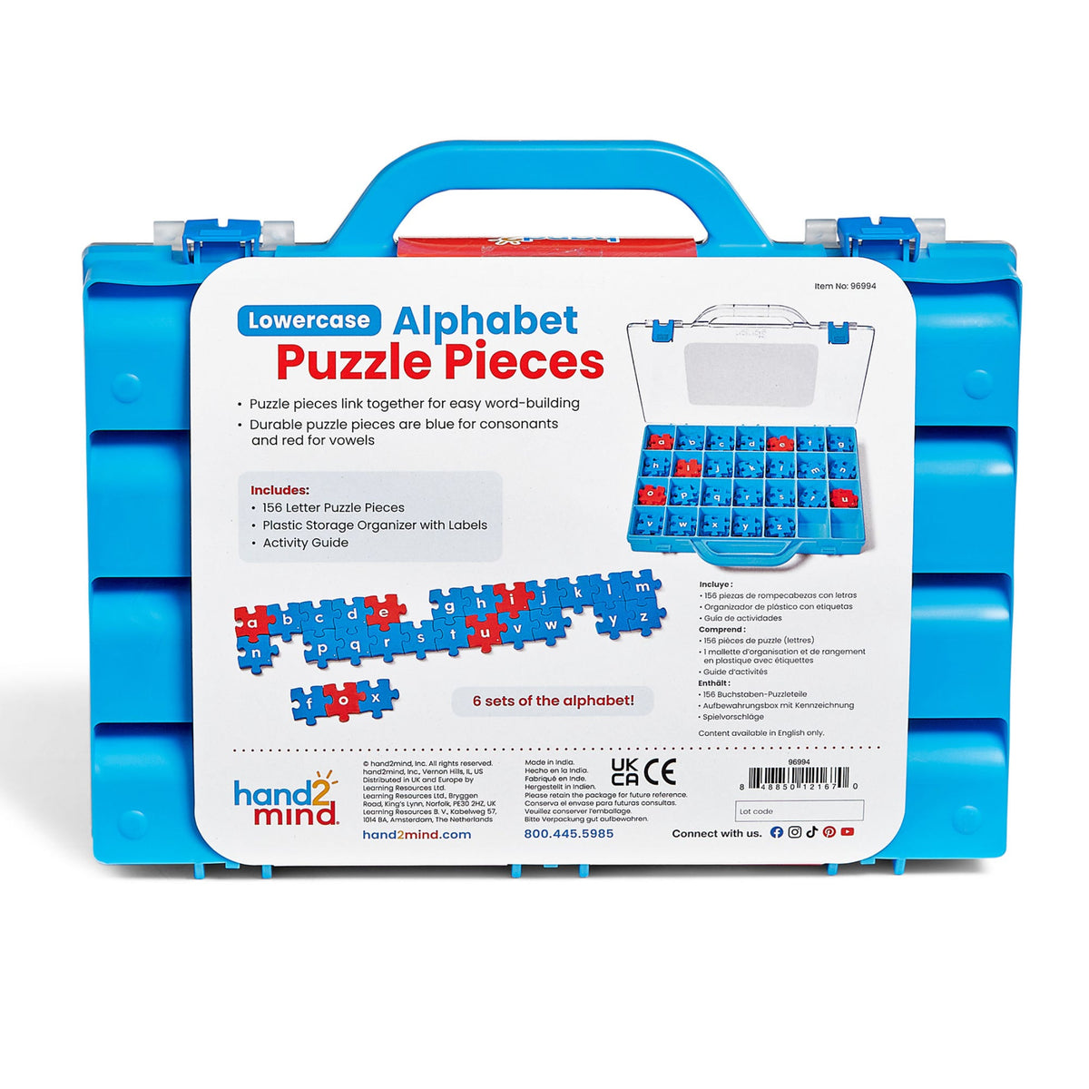 Hand2mind Lowercase Alphabet Puzzle Pieces