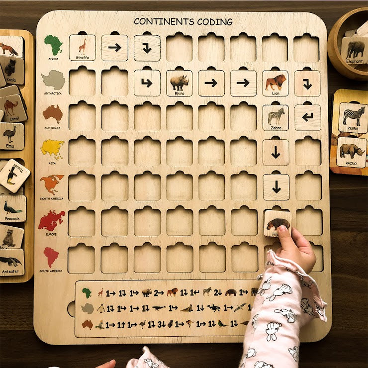 Coding Continents and Animals
