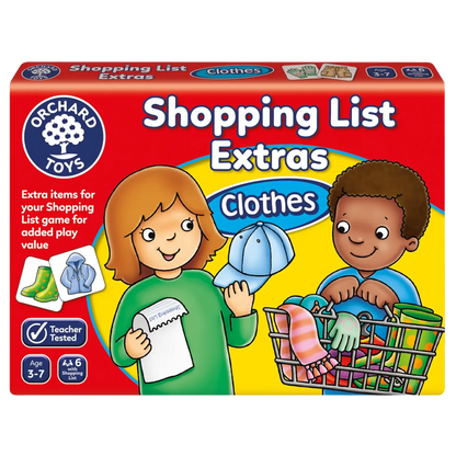 Shopping List Extras - Clothes Memory Game 