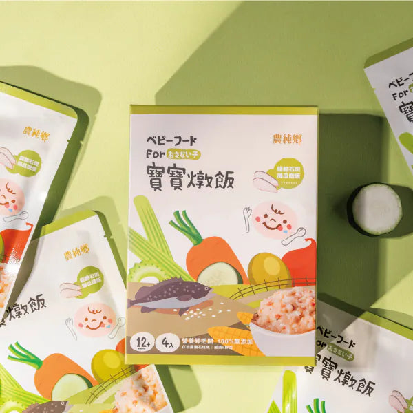 農純鄉 龍膽石斑櫛瓜燉飯 150g x 4入 *12m+