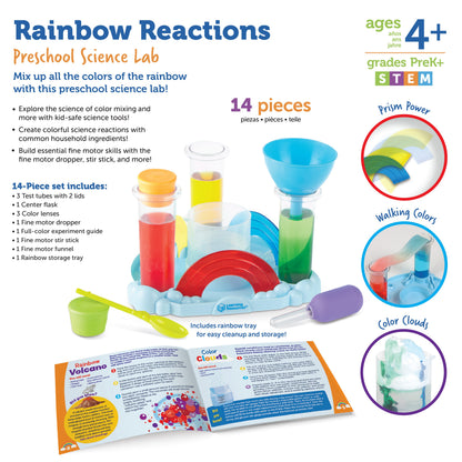 Rainbow Reactions Preschool Science Lab
