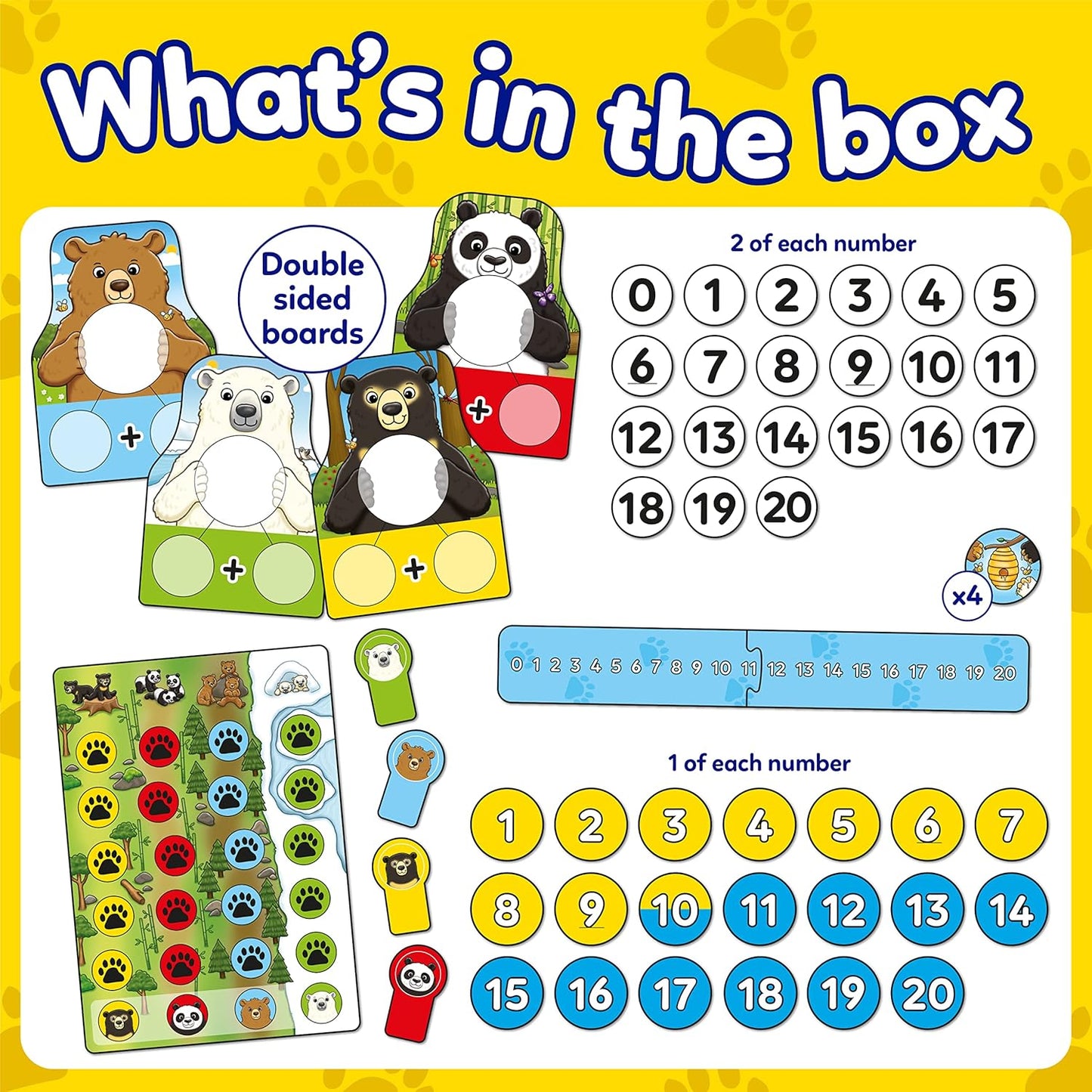 Number Bears Addition and Subtraction Game