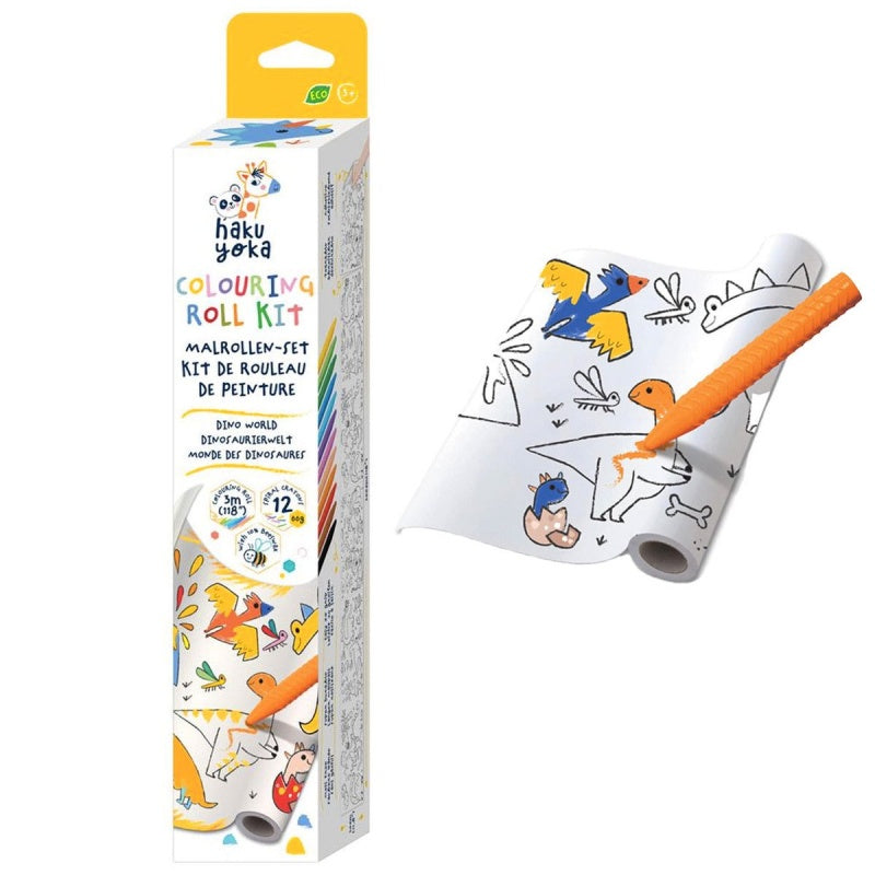 Colouring Roll Kit - Dino World