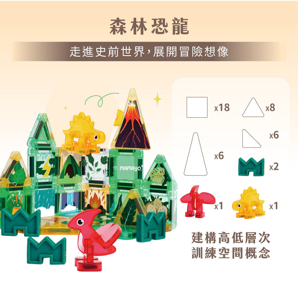【mamayo】迷你磁力片(附教學手冊)-多款可選