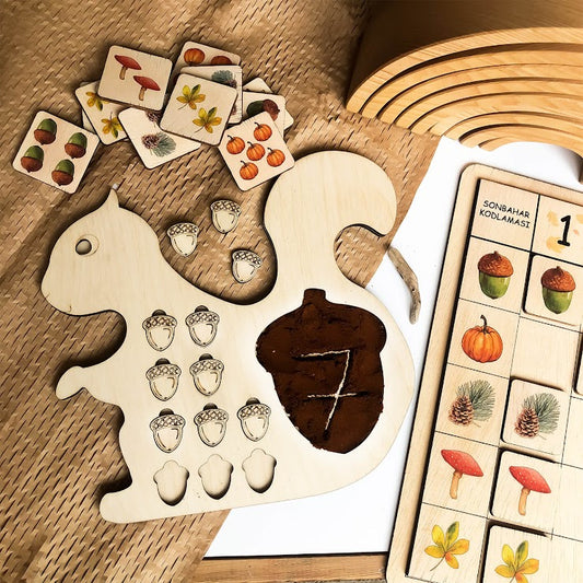 Counting and Sand Tray Squirrel
