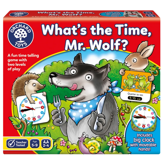 What's the Time, Mr Wolf Time Telling Game 狐狸先生幾多點數字時鐘學習遊戲